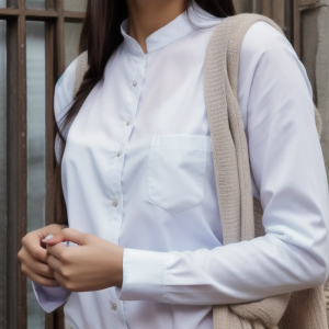 Solid Bow Decor Long Sleeve Tee