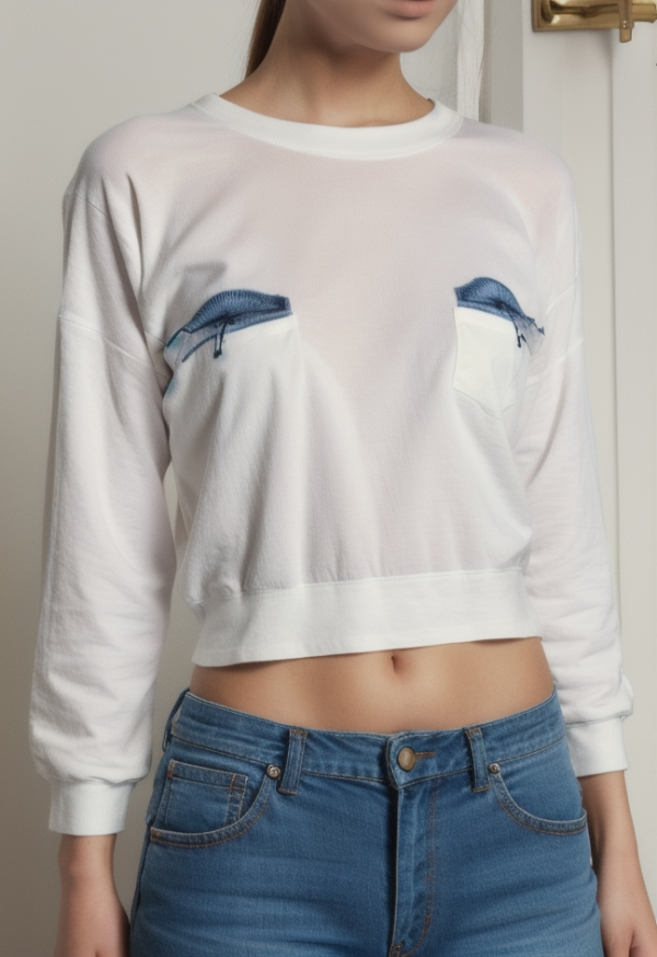 Floral Print Crew Neck Long Sleeve Knit